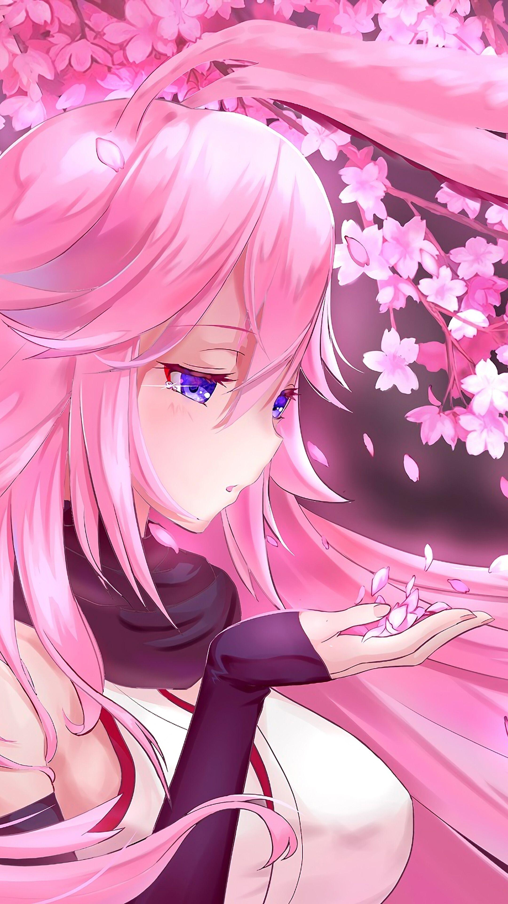 Cute Anime Pink Hair Neko Wallpaper Hd